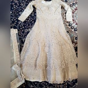 Semi bridal long gown indian outfit